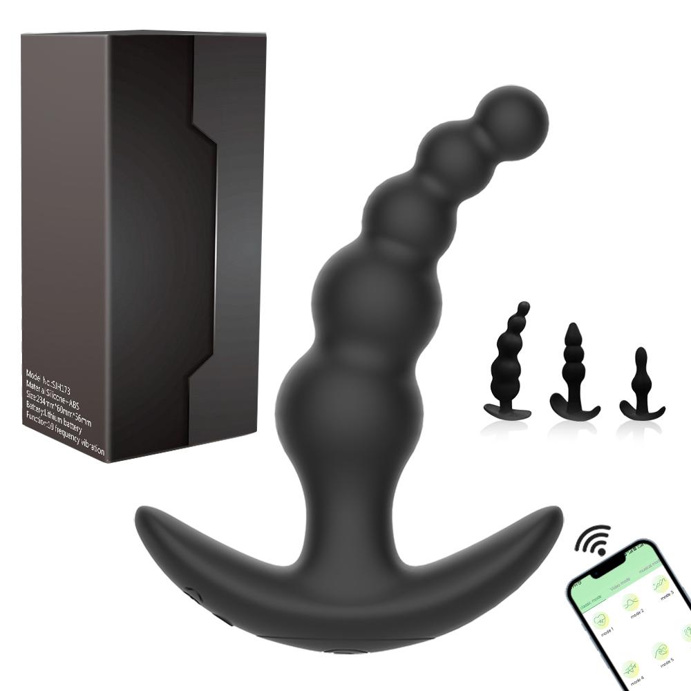 APP Bluetooth Anal Vibrator for Men Prostate Massager Wireless Remote Butt Plug Vibrating Adult Sex Toy for Women Male Gay