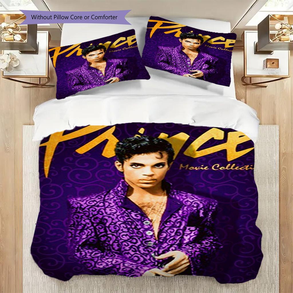 Prince Purple Passion Movie Collection Threepiece Set 1 Duvet Cover 2 Pillowcase Without Core Bedding Set Soft And Comfortable
