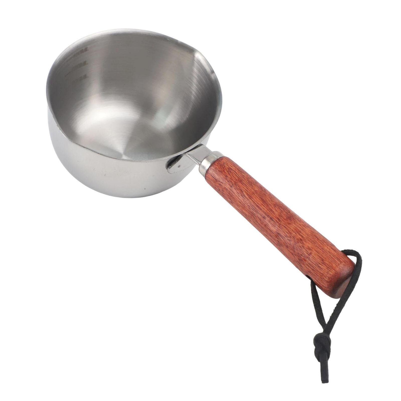 500 мл Кастрюля из нержавеющей стали для горячего масла-соуса Маленькая кастрюля для приготовления пищи Кастрюля для растапливания масла 150ml