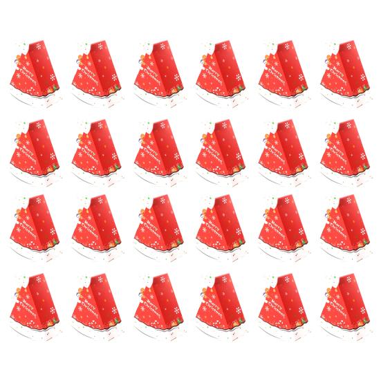 Christmas Candy Boxes Tree Shaped Candy Packaging Box Small Paper