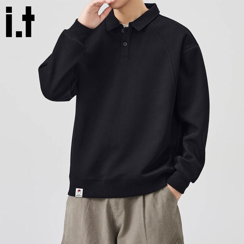 Men's American Style Retro Polo Sweatshirt