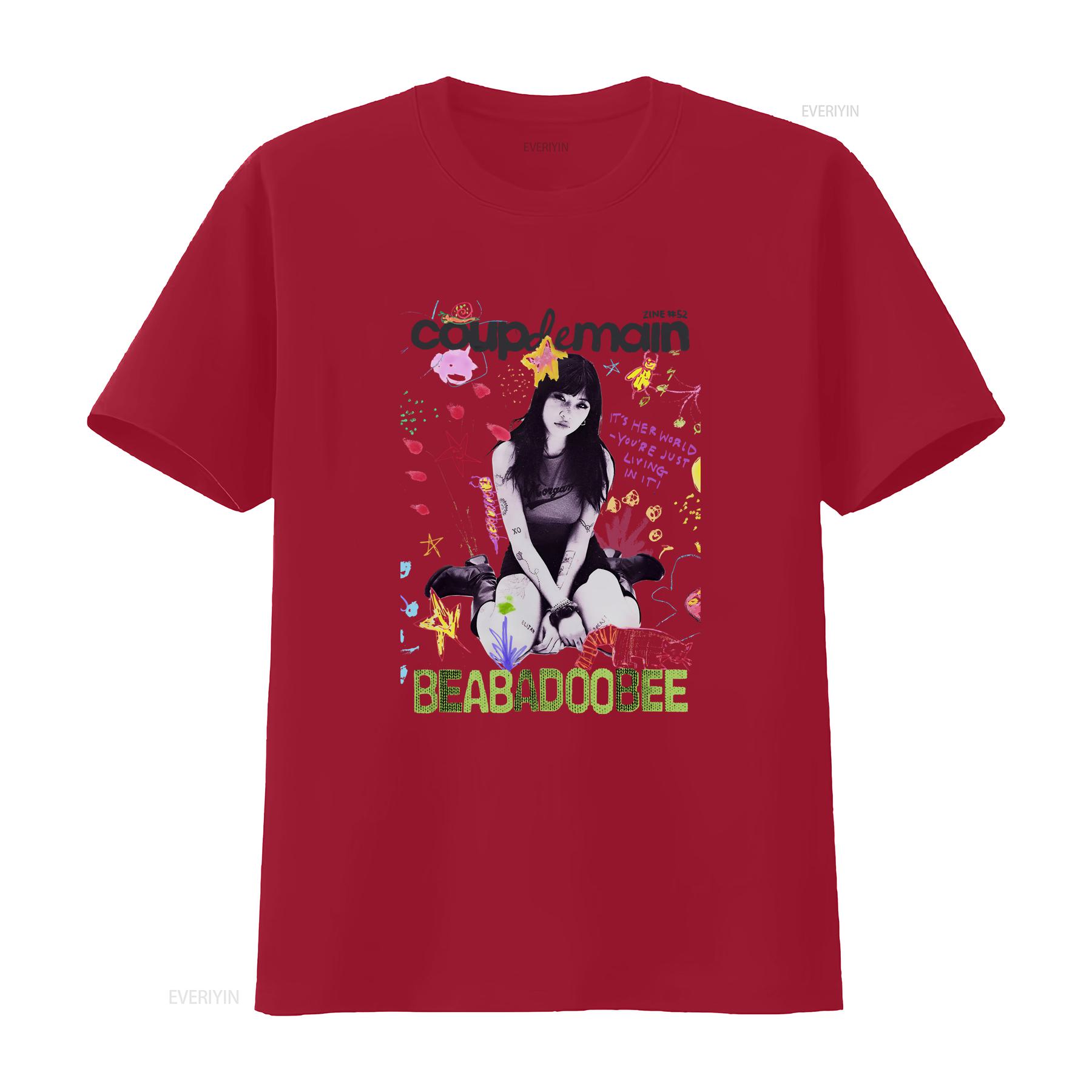 Beabadoobee T Shirt Fake It Flowers Album Merch vintage Washed Unisex graphic designer clothes Versatile Comfortable fashion S