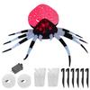 Inflatable Spider with LED Light Blow Up Yard Decoration Spider for Party Garden Lawn Patio