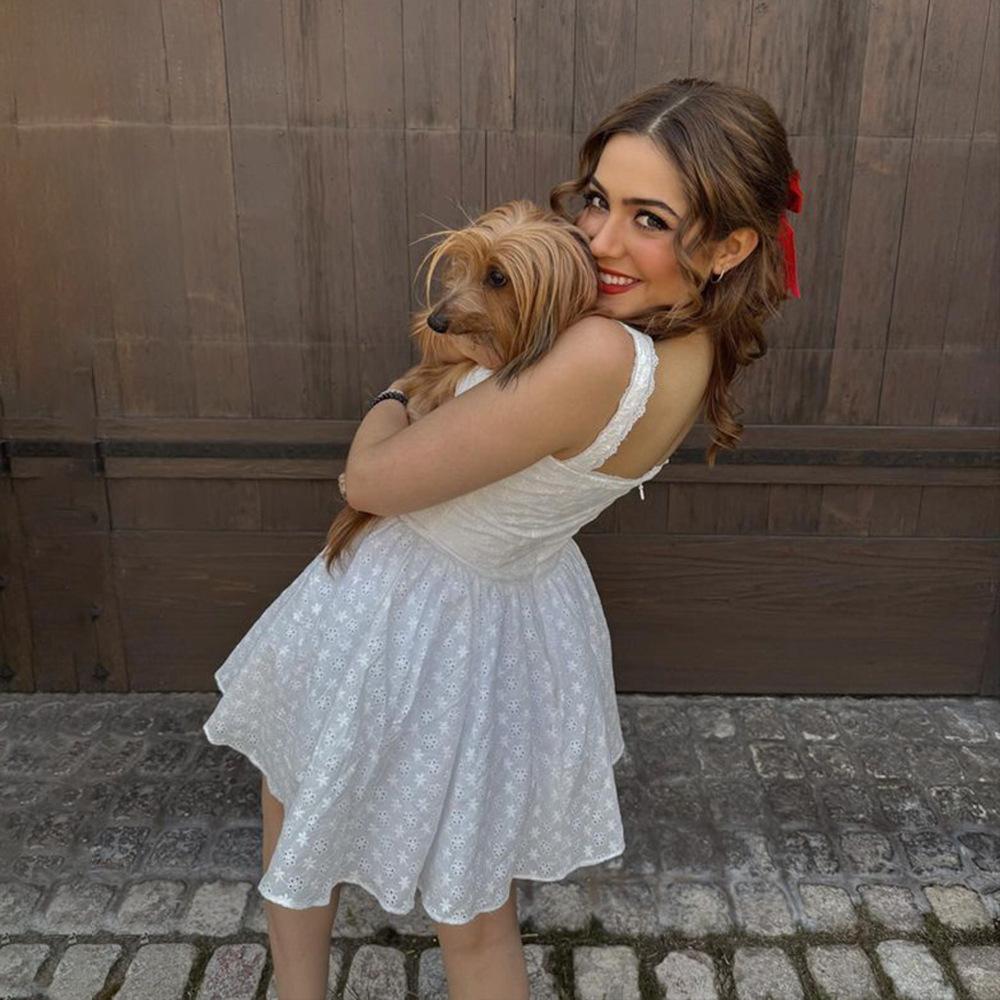 Boho korzetové mini šaty