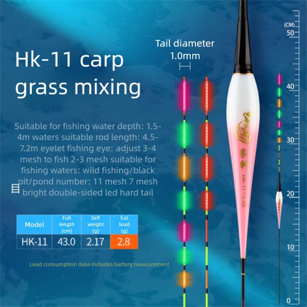 Buoy Strike LED Light Float Indicator Rock Fishing Floats New Electronic Fishing Float  Long Tail