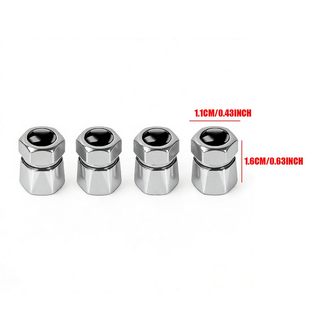 4Pcs Car Wheel Tire Valve Caps For Audi BMW Mercedes-Benz VW GTI Skoda Chevrolet Seat Renault Land Rover Fiat Toyota Ford Volvo
