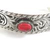 Gran Brazalete GUCCI Cabeza de Gato Doble G Le Marche des Merveilles Plata Turquesa Rojo Usado