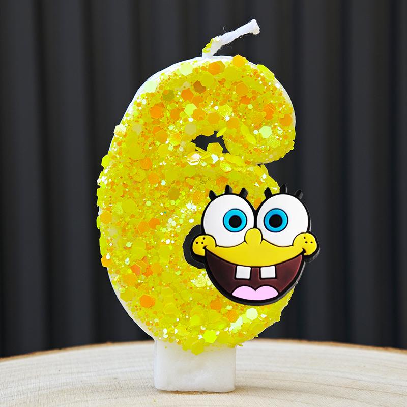Cute Candle Anime Number 0-9 Kids Birthday Cake Decoration Supplies Cute Cartoon Party Accessories Supplies