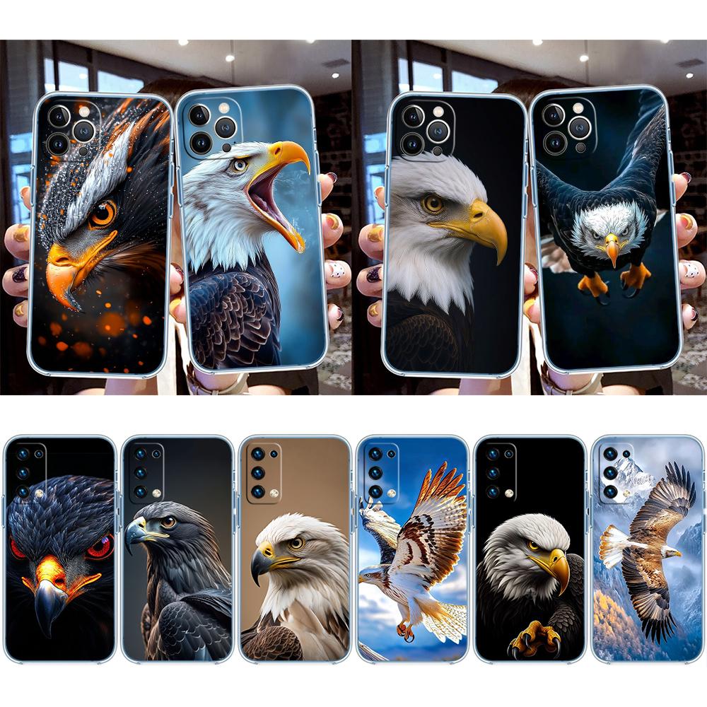 RP36 Hawk Eagle Transparent Phone Case for Motorola Moto Edge 20 30 40 50 S30 Fusion Ultra Pro Neo Lite + G200 G23