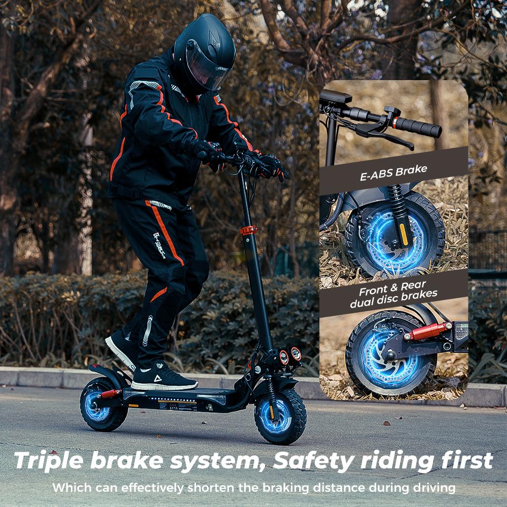 iScooter Electric Scooter IX4 800W 15Ah Powerful 10 Inch Off Road Tire Range 40-45km Speed 45km/h