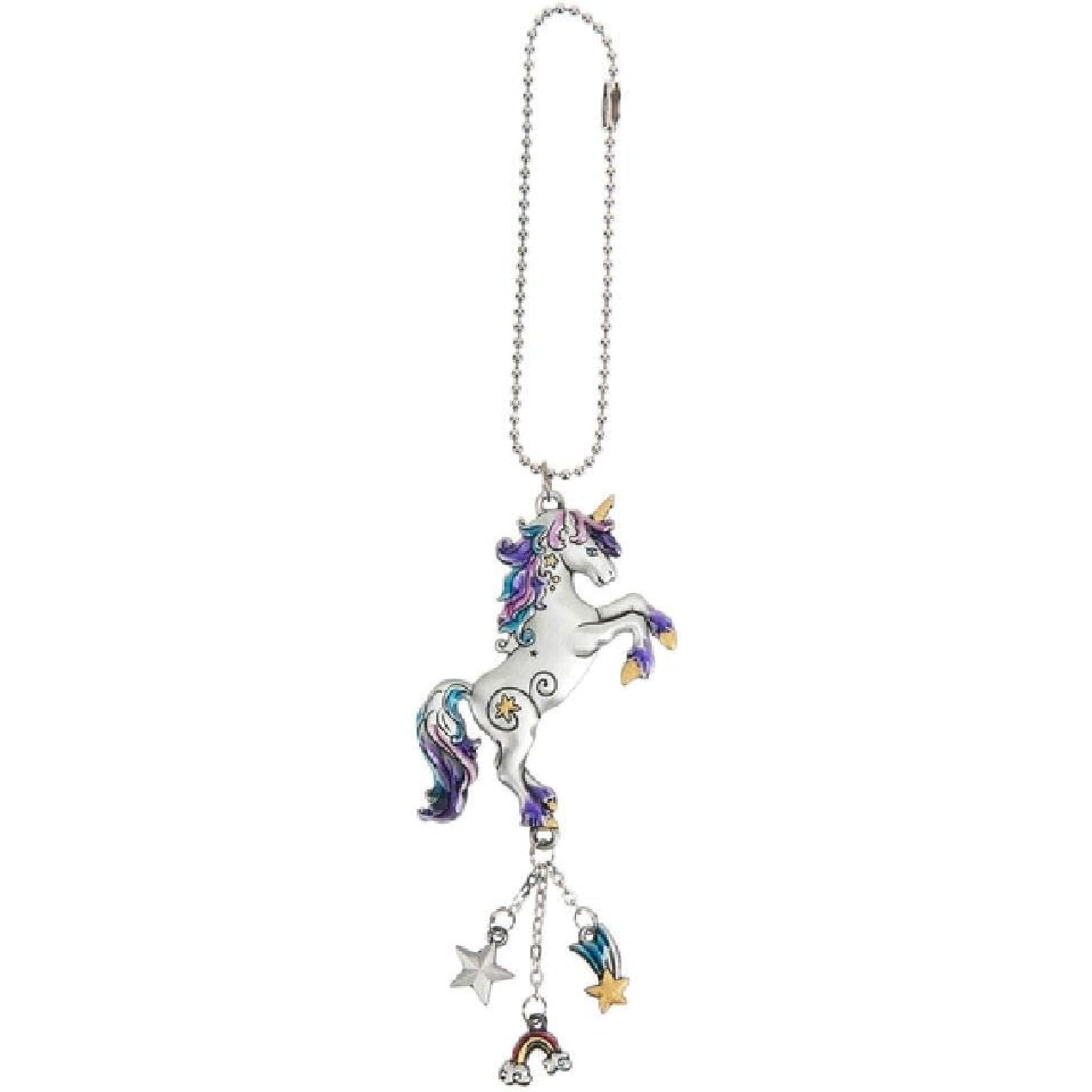 Ganz Multicolored Car Charm Unicorn