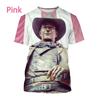 3D Printed John Wayne Graphic T-Shirt Fashion Personality Unisex Hip Hop Street Style Casual Round Neck Short Sleeve T Shirt Top