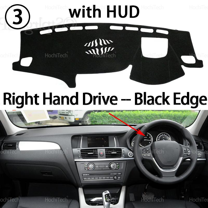 Dashboard Cover Avoid Light Anti-Slip Anti-dirty Mat Pad Sunshade Dashmat Protect for BMW X3 F25 2011-2017 2013 2014 2015 2016