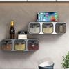 Wall-Mounted Punch-Free Dustproof Seasoning Box for Kitchen