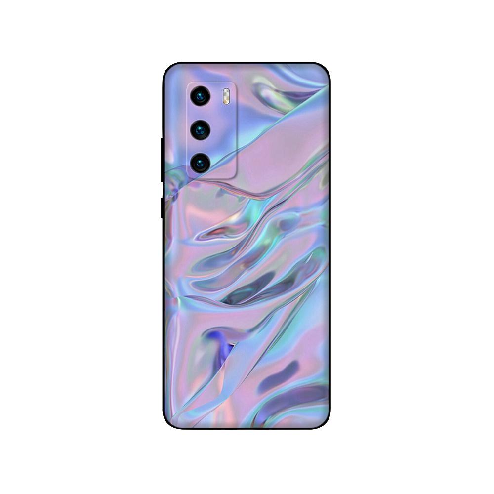 For Huawei P40 Case 6.1inch Soft Silicon Phone Back On Huawei P 40 Pro Cover Bumper Fundas Black Tpu Case Pink Anime Space Car