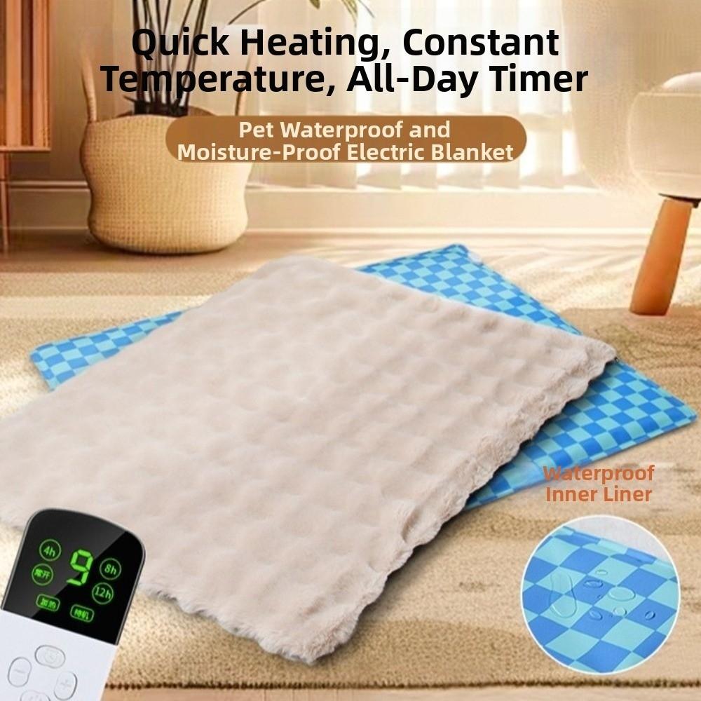 Waterproof Pet Electric Blanket Timing Dog Cat Warmer Smart Mode Dog Sleeping Mat  Pet Sleeping