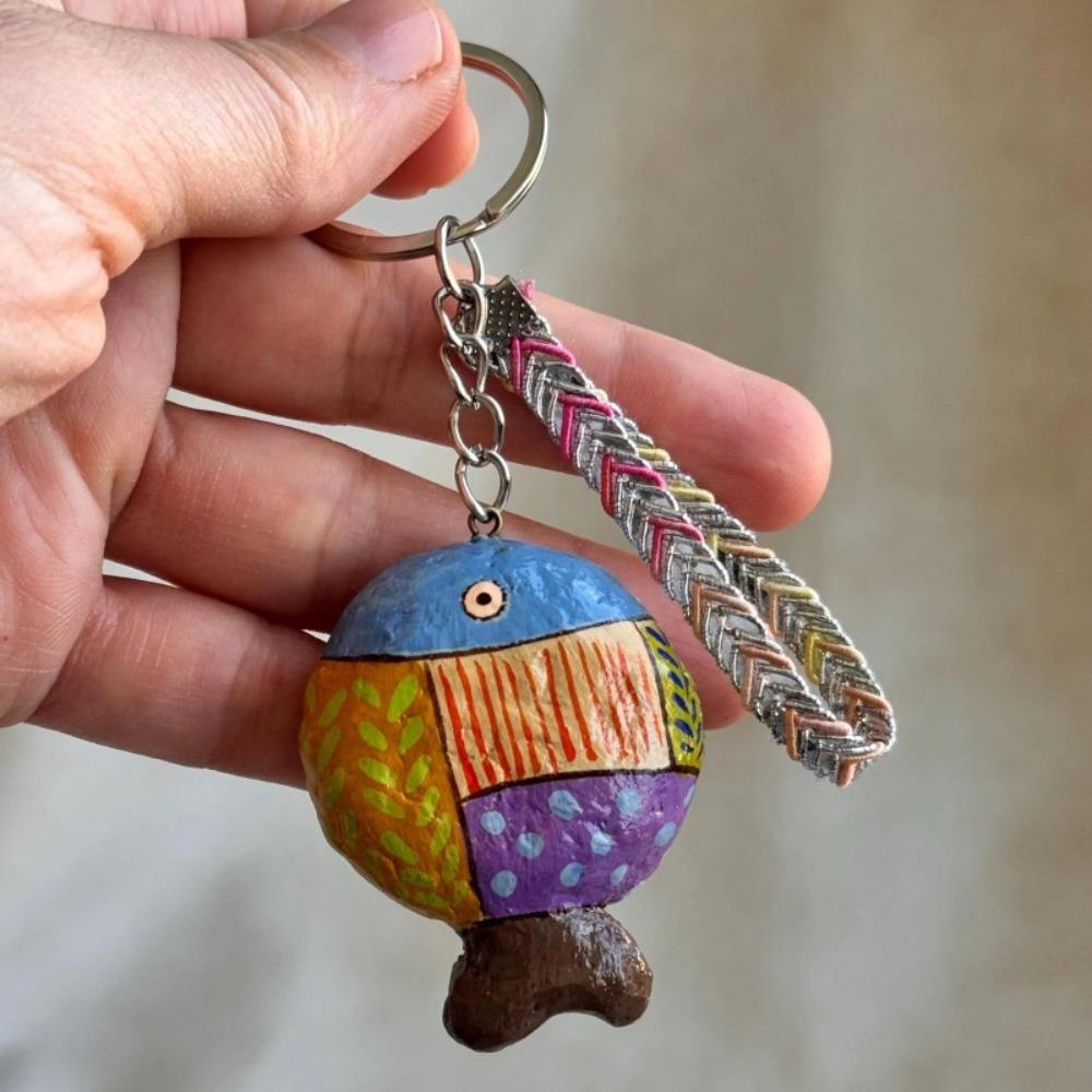 

Многоцветное кольцо для ключей автомобиля, брелок, подвески для рюкзака, многофункциональная подвеска в виде маленькой рыбки, украшение для сумки Style5