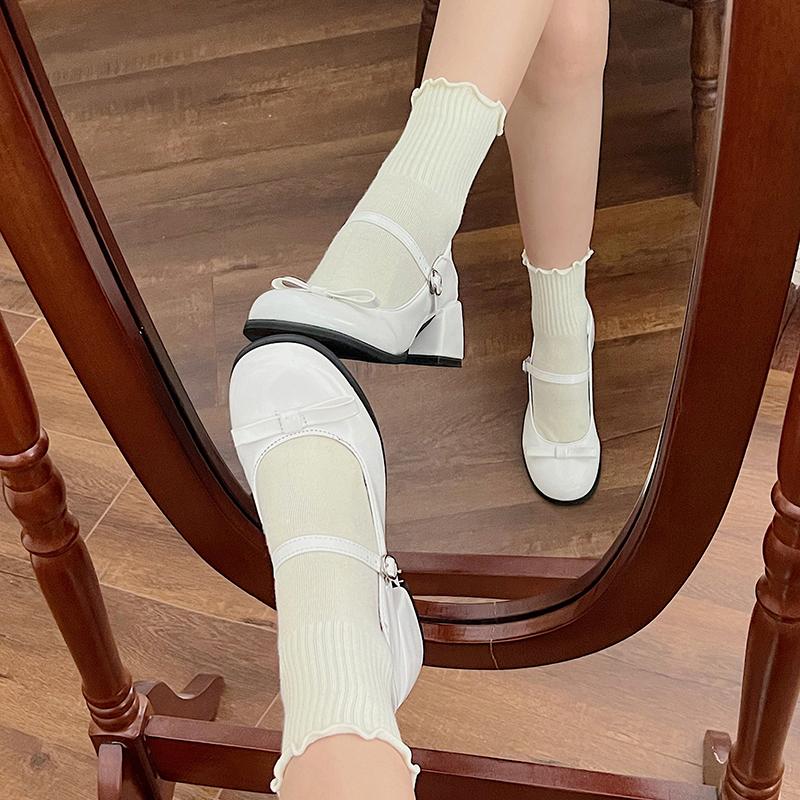 Fashion New Mary Jane Shoes Women's Elegant Low Heel Shoes Fashion Casual Buckle Single Shoes Ladies College Style Footwear Single Pumps