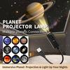 USB Starry Sky Projector Night Light Moon Earth Ceiling Lamp Remote Control 360 Degree Rotating Ambiance Light for Home Bedroom