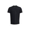 Under Armour Solid Logo Crew Neck Casual Short Sleeve T-Shirt Men Tops Black 1382648-001