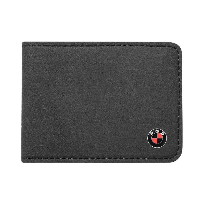 BAIL4 2025 Hot Car Driver License Suede Leather Bag Auto Driving Documents Wallet For BMW 50th E46 E90 E60 F30 F10 X1 X2 X3 X5 X4 X6 X