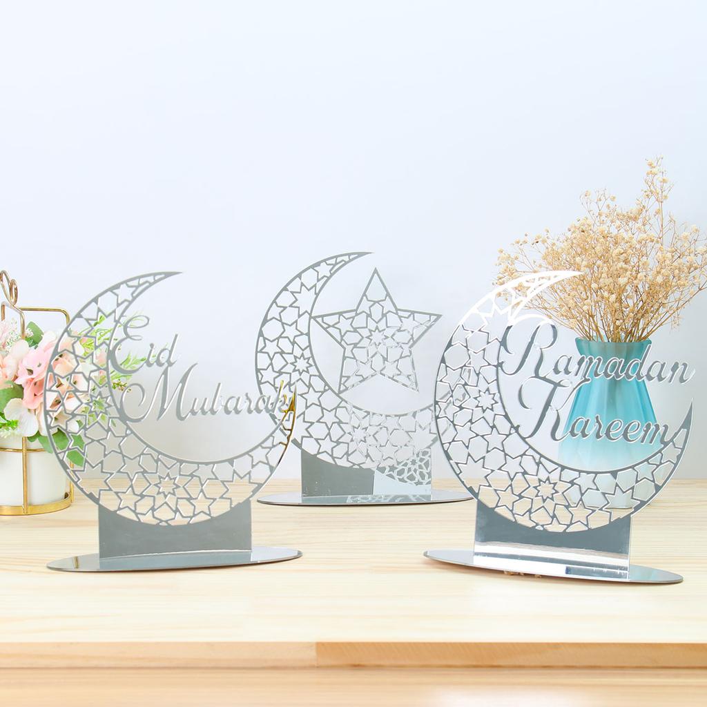 Eid Mubarak Ornaments Ramadan Decortion for Home 2026 Islam Muslim Party Supplies Ramadan Kareem Aid Eid al-Fitr Decor Kid Gifts
