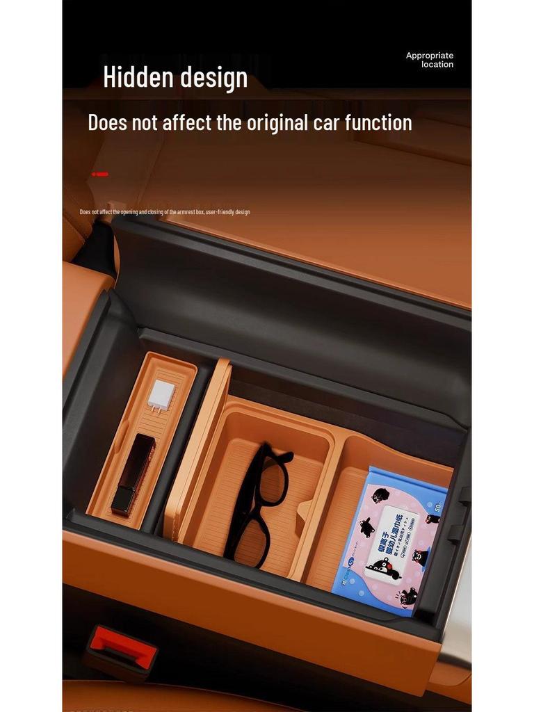 Compatible Silicone Storage Mat for Xiaomi YU7 Central Control Water Cup Holder and Car Armrest Decoration