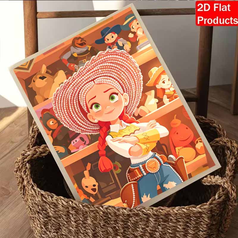 Disney Pearl Painting Toy Story Cowboy Hat Trish Art Kit Adult Beginner Home Wall Decor Special Shape