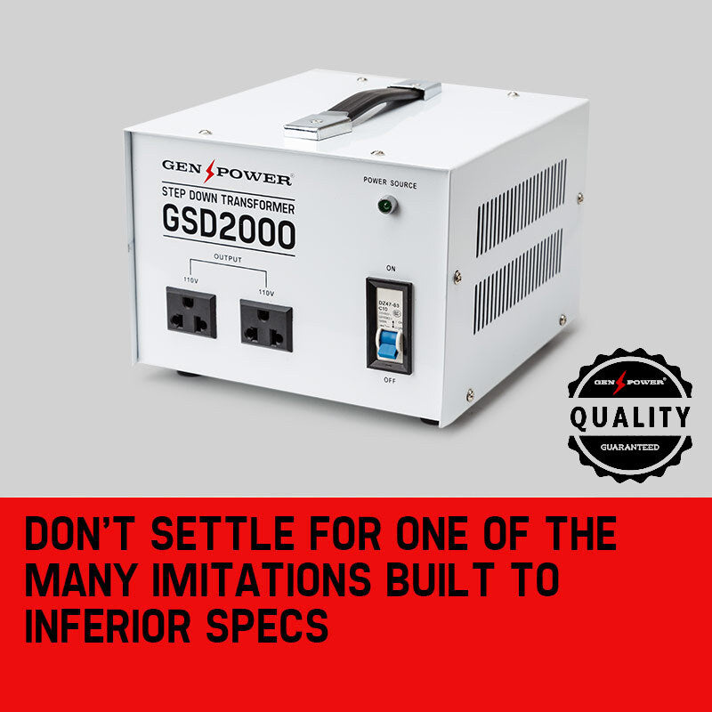 Step Down Transformers Genpower Gsdseries Universal Power Supply Aussies Solid State Gsd2000