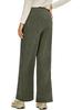 2026 Spring Elastic High Waist Lace-Up Corduroy Pants, Wide-Leg, with Pockets, Casual Long Trousers.