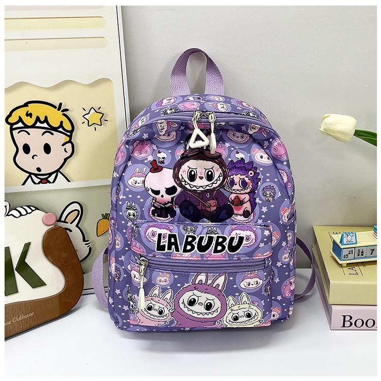 

2025 новый детский милый мультяшный рюкзак большой вместимости для начальной школы, рюкзак для детского сада фиолетовый