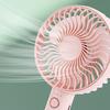 Portable Handheld Fan 4 Speed Wind Small Personal Fan with Detachable Base USB Rechargeable Desk Fan for Travel Beach Makeup Office