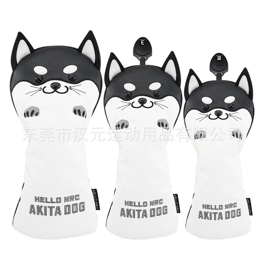 Golf club cover, protective cover, iron rod cover, Shiba Inu outdoor sports accessories