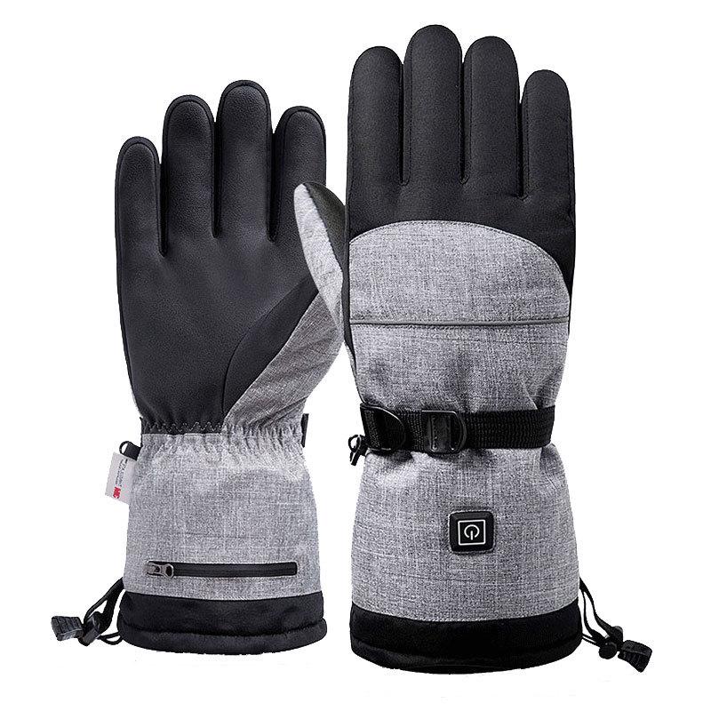Winter Warm Touchscreen Electric Heating Gloves for Outdoor Cycling and Skiing - Waterproof