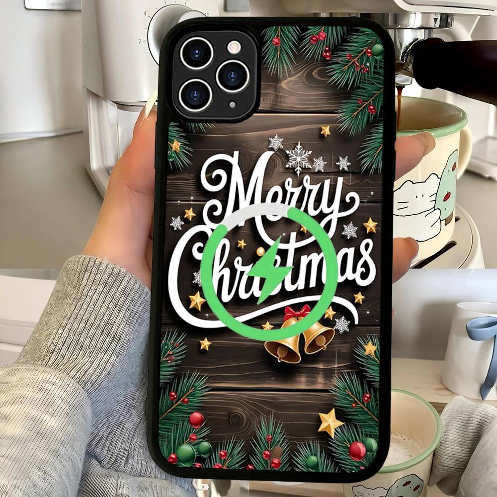 Merry Christmas For Magsafe Magnetic Phone Case For IPhone 17 16 Pro Max 15 Plus 14 13 12 11 Cover