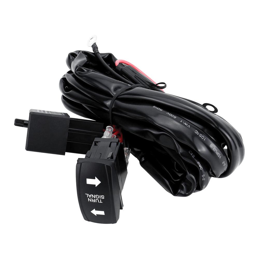 Utv Turn Signal Wiring Harness With Switch Relay Fuse For Utv Atv Polaris Rzr Maverick X3 Talon