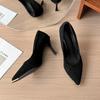 2025 Nouvelles Femmes Nouvelle Mode Chaussures à Talons Hauts à Enfiler Dame Décontracté Printemps & Été Bout Pointu Talons Hauts Tacones Altos