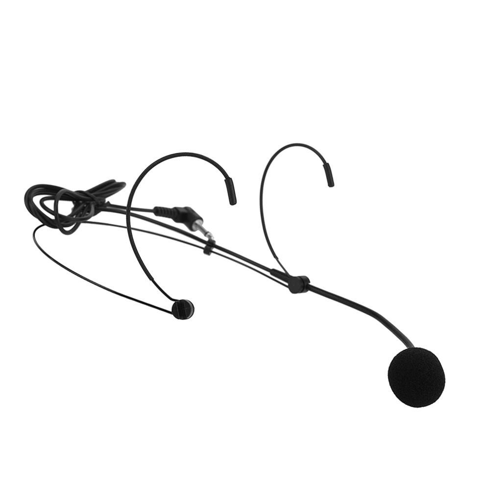 Uni Directional Head mounted Headworn Headset Ear hook Microphone Mic Flexible Wired Boom for Voice Amplifier Amp