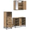 Bathroom Furniture Set 3 Pcs. Artisan Oak 80 X 33 X 60 Cm
