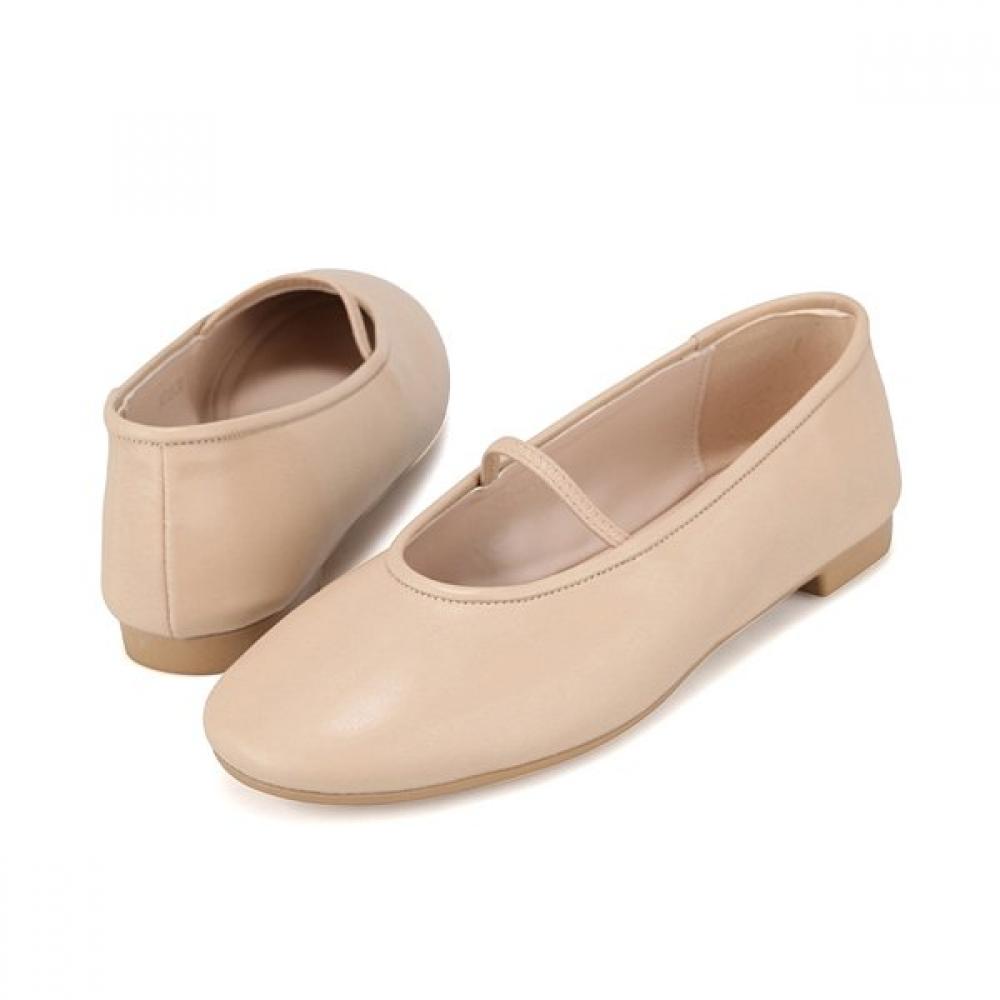 Barbara Leather Soft Minimal Feminine Mary Jane Flat 1cm 4 Colors Bqj128