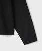 Bellie City Grid Crop Henley Neck Long Sleeve - Black