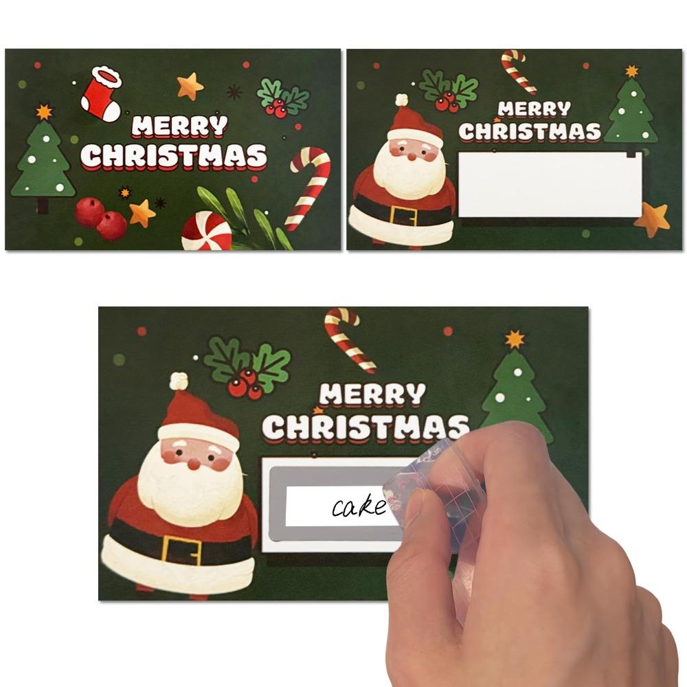 50 Pcs DIY Gift Tags Holiday Reward Tickets Opaque Coating Raffle Ticket  Party Games