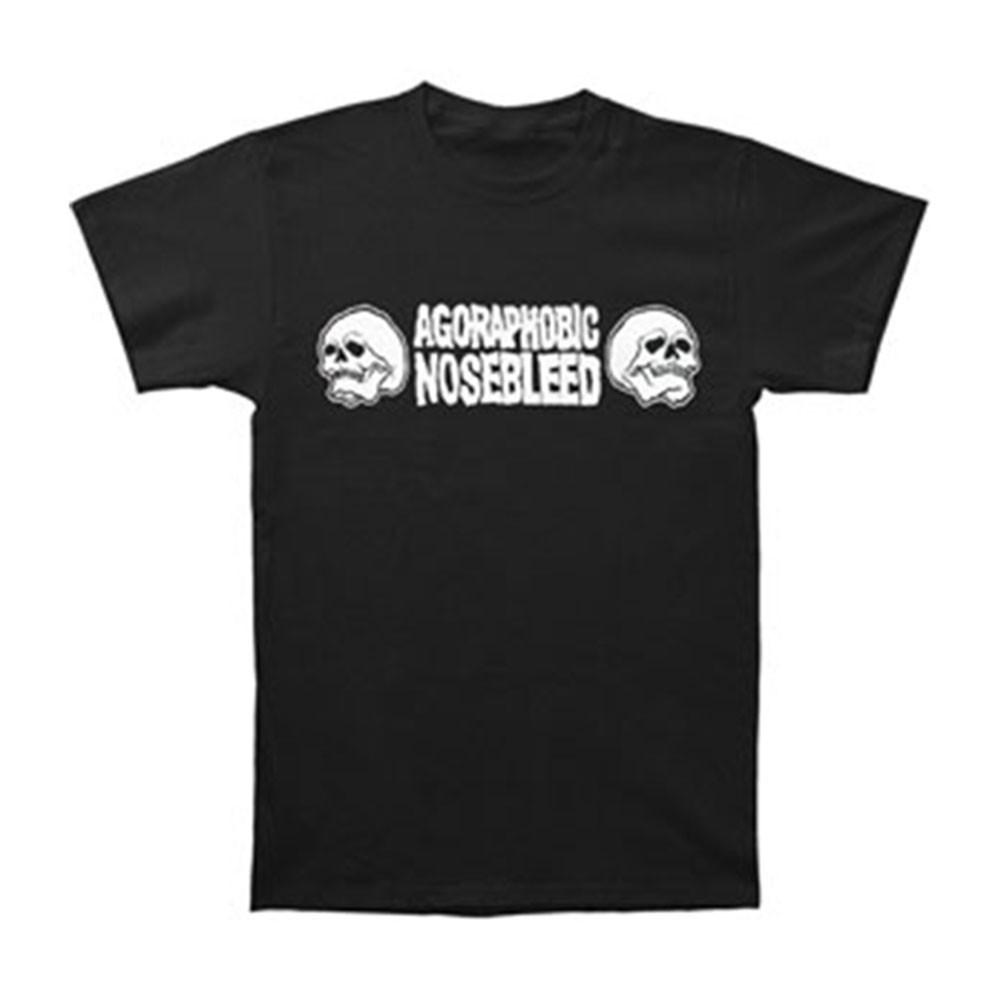 Men s Agoraphobic Nosebleed Skulls T-shirt XXXX-Large Black XXXL