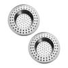 2Pcs Stainless Steel Kitchen Sink Strainer Plug Drain Hair Catcher Sink Stopper Drain Filter Standard Strainer Drain Protector