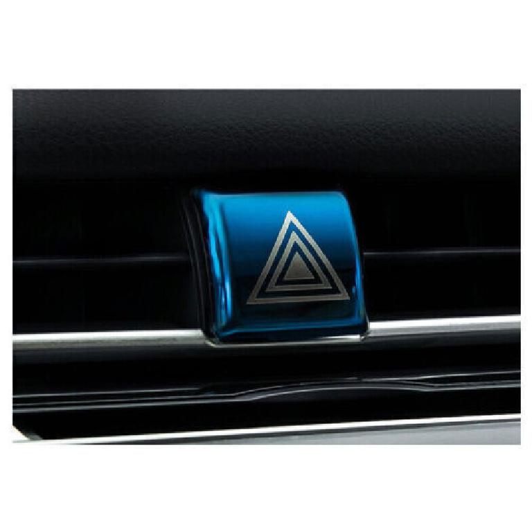 Blue For Toyota Camry 2018- Console Emergency Light Switch Cover Steel