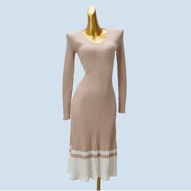 Knitted Dress Women 2025 New Autumn and Winter High Sense Elegant Socialite High End Graceful Skirts