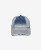 Keijiem Embossed Logo Denim Ball Cap Blue