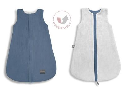 Double-Sided Muslin Sleeping Bag Xxs (0-4 Months) Petrol