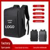 Minimalist USB Backpack with Customizable Logo, Shock-Absorbing Laptop Compartment, and Lightweight Design for Business Commutes