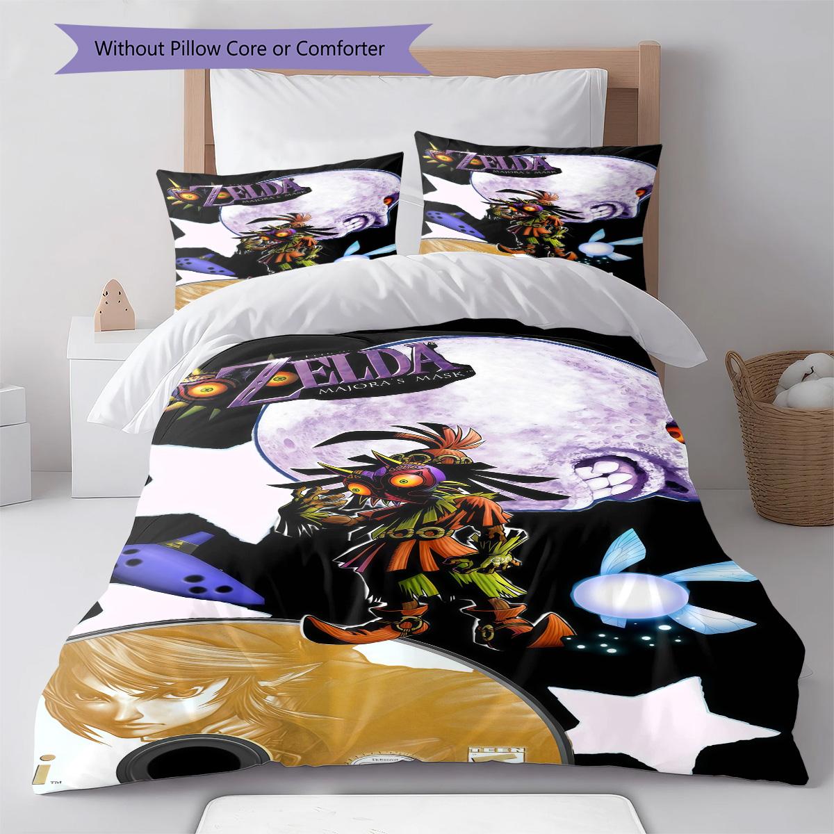 

Legend of Zelda Bedding Quilt Set Quilt Cover Pillowcase Home Decoration Birthday Gift (1 * duvet cover + 2 * pillowcase, without core) 135x200cm